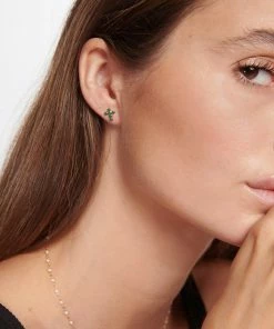 GIGI CLOZEAU Boucles D'oreilles Croix Perlée Résine Or Rose 7 GIGI CLOZEAU Boucles D'oreilles Croix Perlée Résine Or Rose -Boutique Gigi Clozeau 017 90