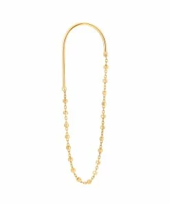 CHARLET Boucle D'oreille Diamantée Ovale Droite Or Jaune (vendue à L'unité)