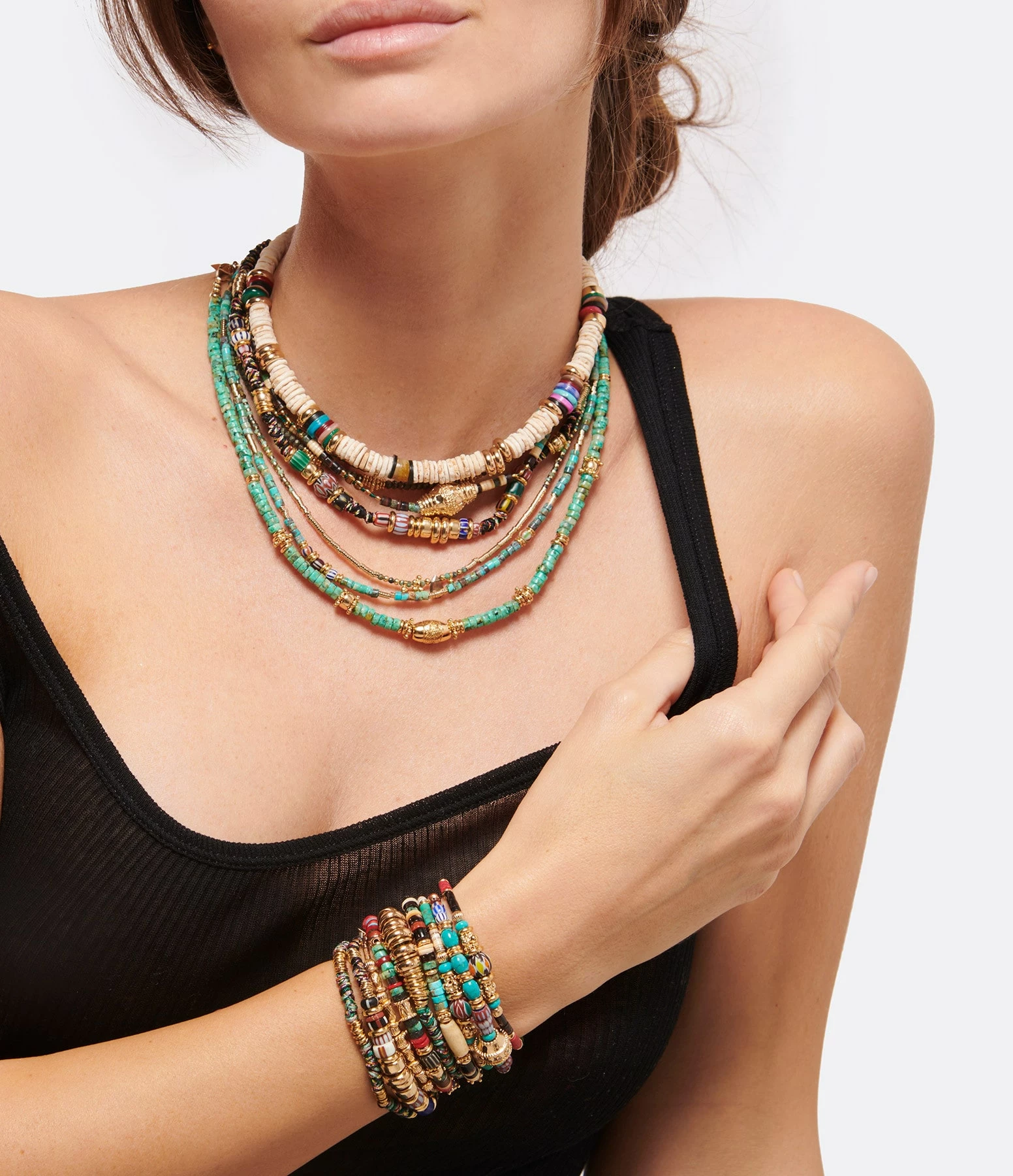 GACHON POTHIER Bracelet Masai Vert 4 GACHON POTHIER Bracelet Masai Vert – Image 2