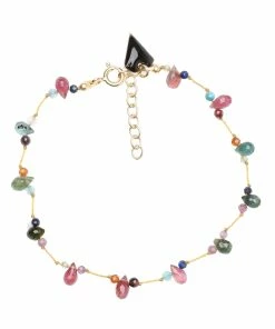 MON PRECIEUX GEM Bracelet Goutte Tourmaline Multicolore