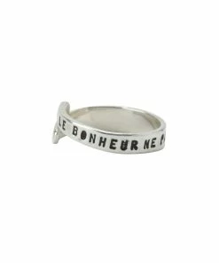 SERGE THORAVAL Bague Bonheur Trenet Argent