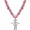 LITTLE ONES Collier Rainbow Fille Tourmaline Or Rose Diamants