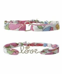 ATELIER PAULIN Bracelets Duo Love Cœur Gold Filled Fuchsia