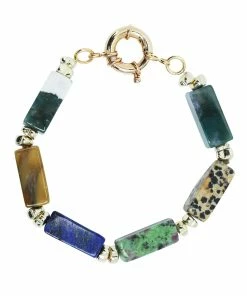 SHAKER JEWELS Bracelet Sola Jaspe Multicolore Hématite