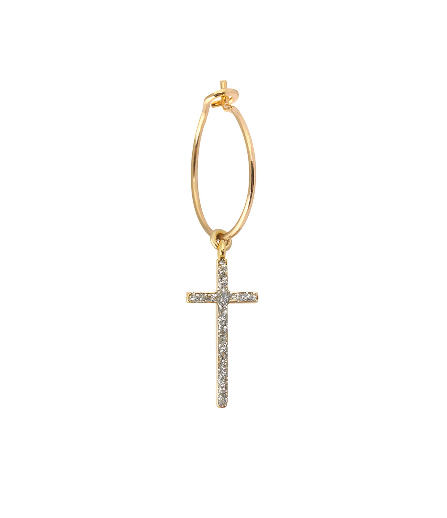 LSONGE Créole Croix L Argent Doré 3 LSONGE Créole Croix L Argent Doré
