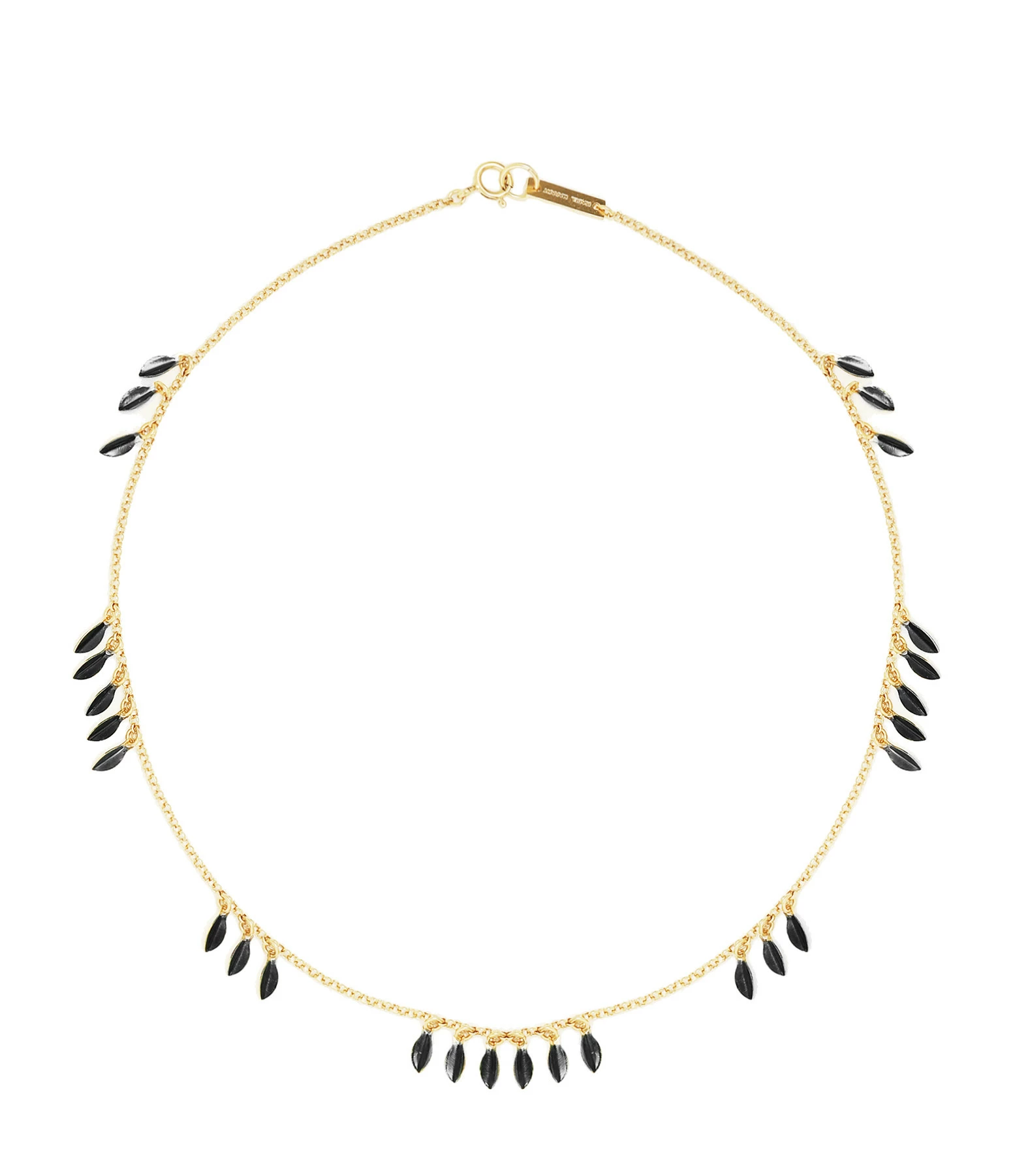 Isabel Marant Collier Color Shiny Lea Noir 3 Isabel Marant Collier Color Shiny Lea Noir