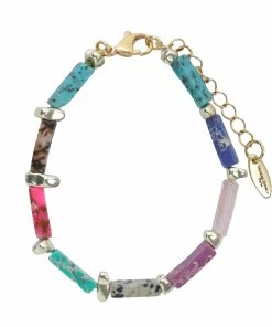 SHAKER JEWELS Bracelet Cosmos Jaspe Multicolore Hématite