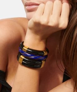Aurélie Bidermann Jonc Diana Bleu Navy -Boutique Gigi Clozeau abbrd look20221026 249