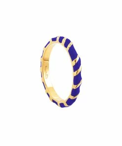 CABIROL Bague Aimée Vermeil Bleu Klein