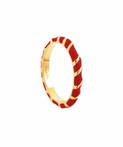 CABIROL Bague Aimée Vermeil Rouge Impérial