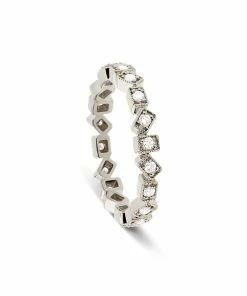 NAVA JOAILLERIE Bague Alliance Carolina Diamants Or Blanc