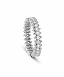 NAVA JOAILLERIE Bague Florentina Diamants Or Blanc