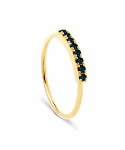 NAVA JOAILLERIE Bague Hash Diamants Noirs Or Jaune