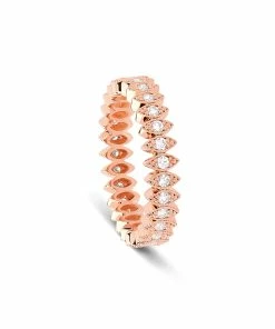 NAVA JOAILLERIE Bague Florentina Diamants Or Rose