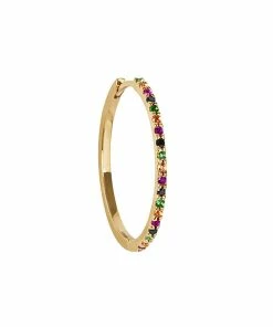 AND...PARIS Créole Jamming Multi-Saphirs Or (vendue à L'unité)