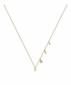 AND...PARIS Collier Buzios Marquise Diamants Or Jaune