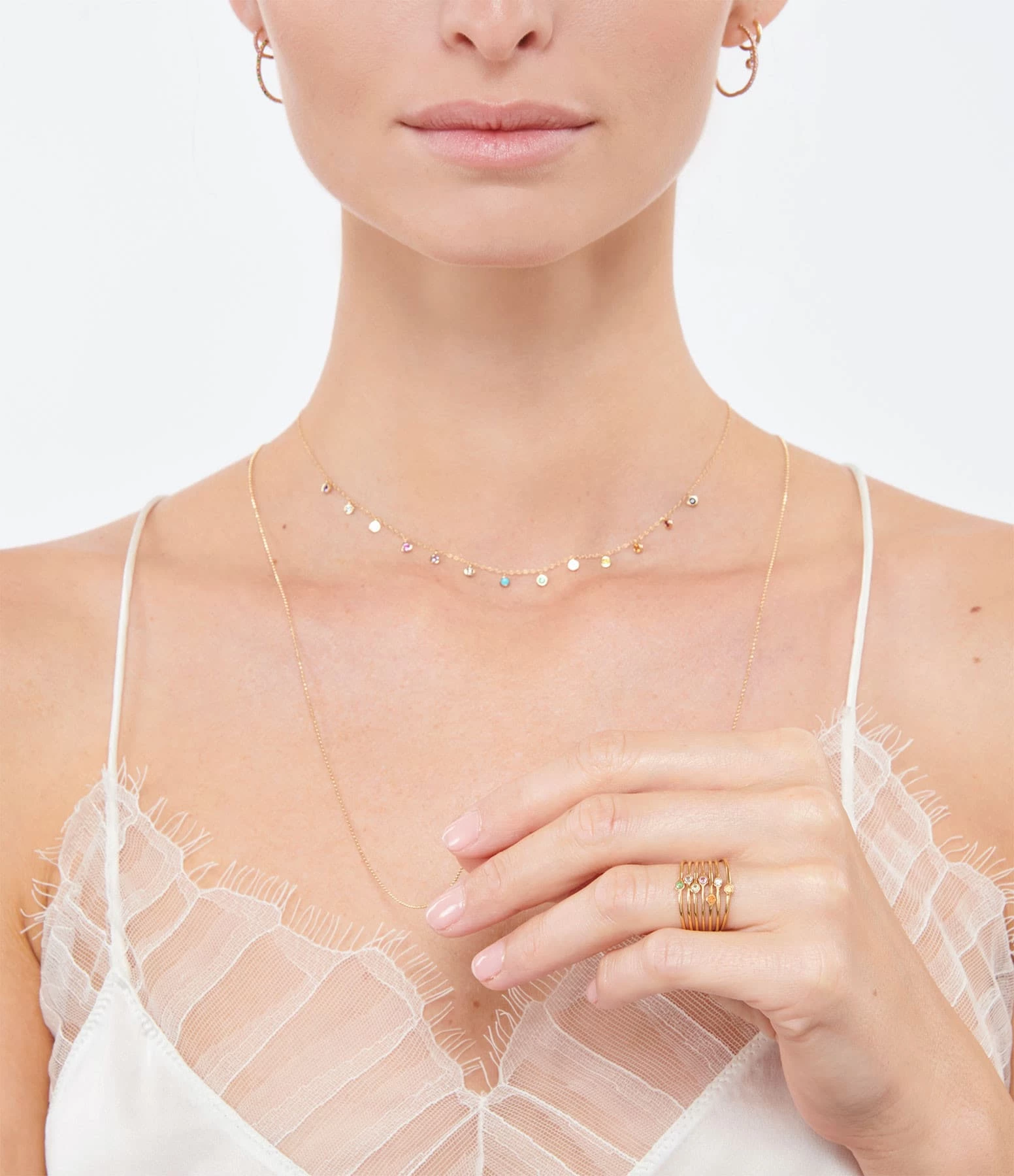 AND...PARIS Bague Memory Diamant Or Jaune – Image 2