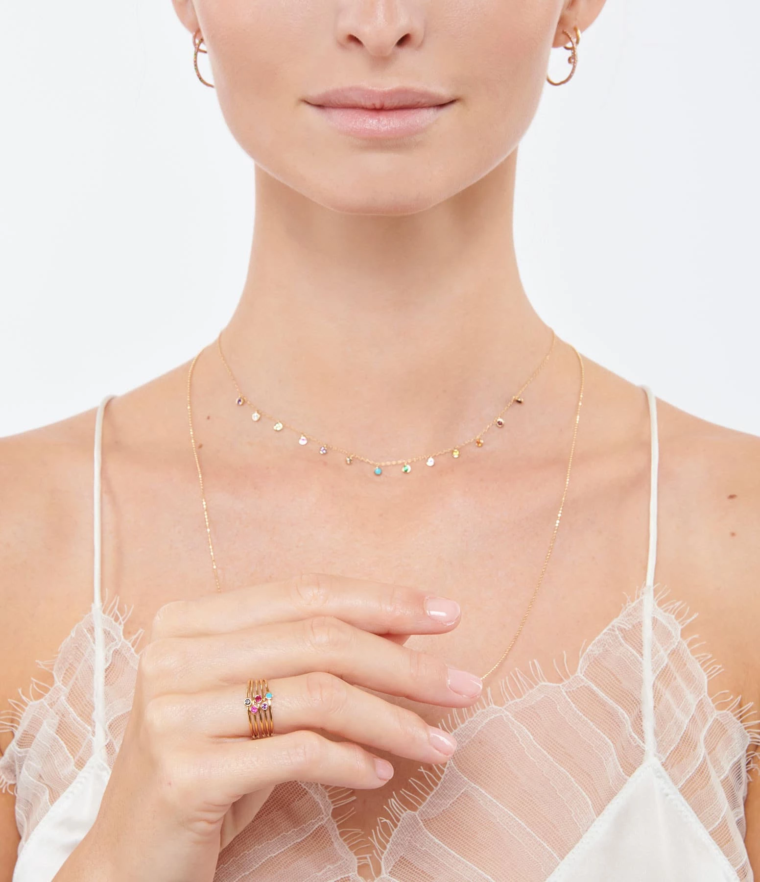 AND...PARIS Bague Memory Diamant Noir Or Jaune – Image 2