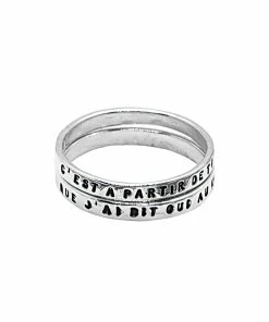 SERGE THORAVAL Bague C'est à Partir De Toi... Argent