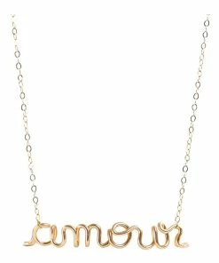 ATELIER PAULIN Collier Richelieu Amour Gold Filled