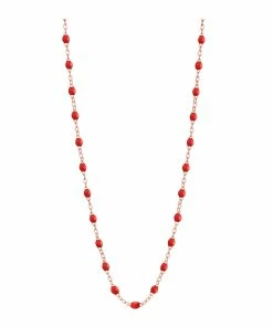 GIGI CLOZEAU Collier Perles Résine Or, 42 Cm
