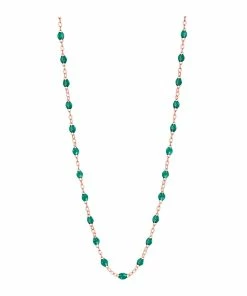 GIGI CLOZEAU Collier Perles Résine Or, 50 Cm