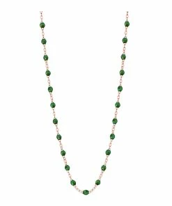 GIGI CLOZEAU Collier Perles Résine Or, 60 Cm