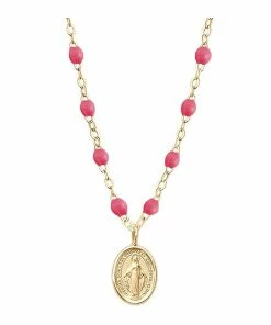 GIGI CLOZEAU Collier Madone Perles Résine Or