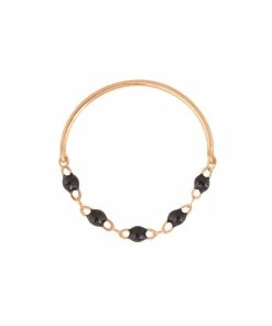 GIGI CLOZEAU Bague Perles Résine Or