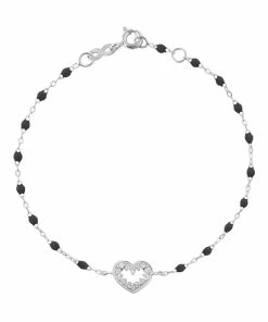 GIGI CLOZEAU Bracelet Résine Cœur Suprême Diamants Or Blanc 13 GIGI CLOZEAU Bracelet Résine Cœur Suprême Diamants Or Blanc -Boutique Gigi Clozeau b3cs001 20 b