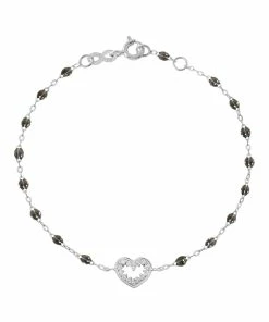 GIGI CLOZEAU Bracelet Résine Cœur Suprême Diamants Or Blanc 16 GIGI CLOZEAU Bracelet Résine Cœur Suprême Diamants Or Blanc -Boutique Gigi Clozeau b3cs001 57 b