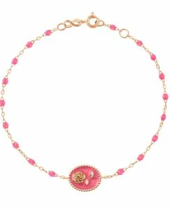 GIGI CLOZEAU Bracelet Rose Voyage Résine Or Rose