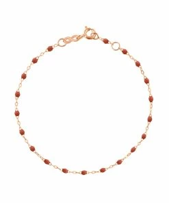 GIGI CLOZEAU Bracelet Perles Résine Or, 19 Cm