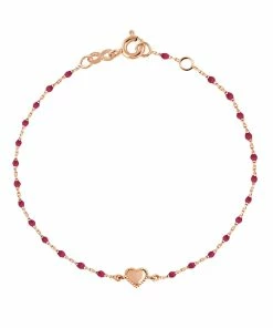 GIGI CLOZEAU Bracelet Mini Perles Résine Lucky Cœur Or Rose 12 GIGI CLOZEAU Bracelet Mini Perles Résine Lucky Cœur Or Rose -Boutique Gigi Clozeau b3lk004 31 r