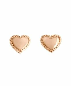 GIGI CLOZEAU Boucles D'oreilles Lucky Cœur Or Rose