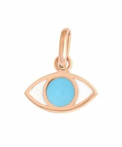 GIGI CLOZEAU Pendentif Voyage Œil Résine Or