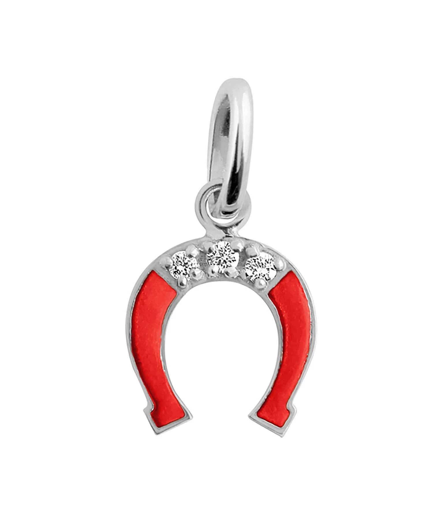 GIGI CLOZEAU Pendentif Résine Fer à Cheval Diamants Or Blanc 3 GIGI CLOZEAU Pendentif Résine Fer à Cheval Diamants Or Blanc
