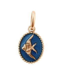 GIGI CLOZEAU Pendentif Poisson Ange Perles Résine Or Rose -Boutique Gigi Clozeau b5po002r14 xx xx