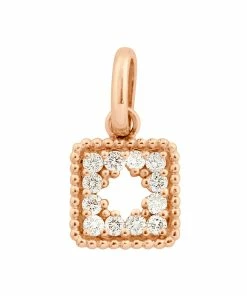 GIGI CLOZEAU Pendentif Pirate Trésor Diamants Or Rose