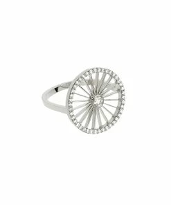 NAVA JOAILLERIE Bague Cheyenne Ronde Diamants Or Blanc