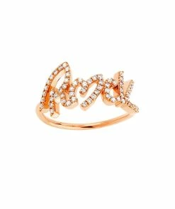 NAVA JOAILLERIE Bague Rock Total Diamants Or Rose