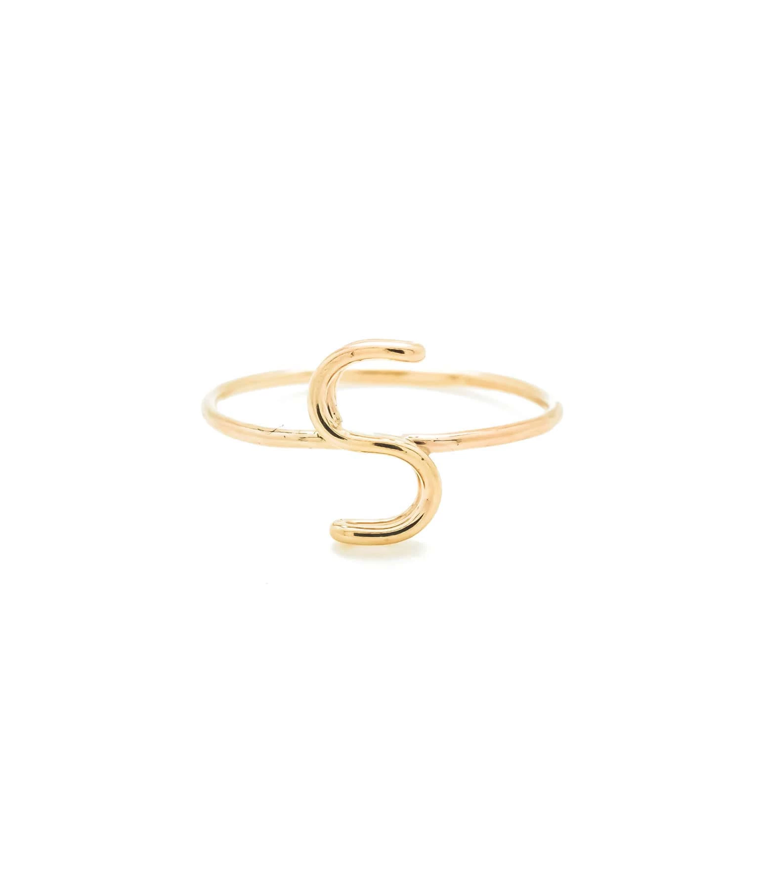 ATELIER PAULIN Bague Capitale Initiale Or Jaune 7 ATELIER PAULIN Bague Capitale Initiale Or Jaune – Image 5