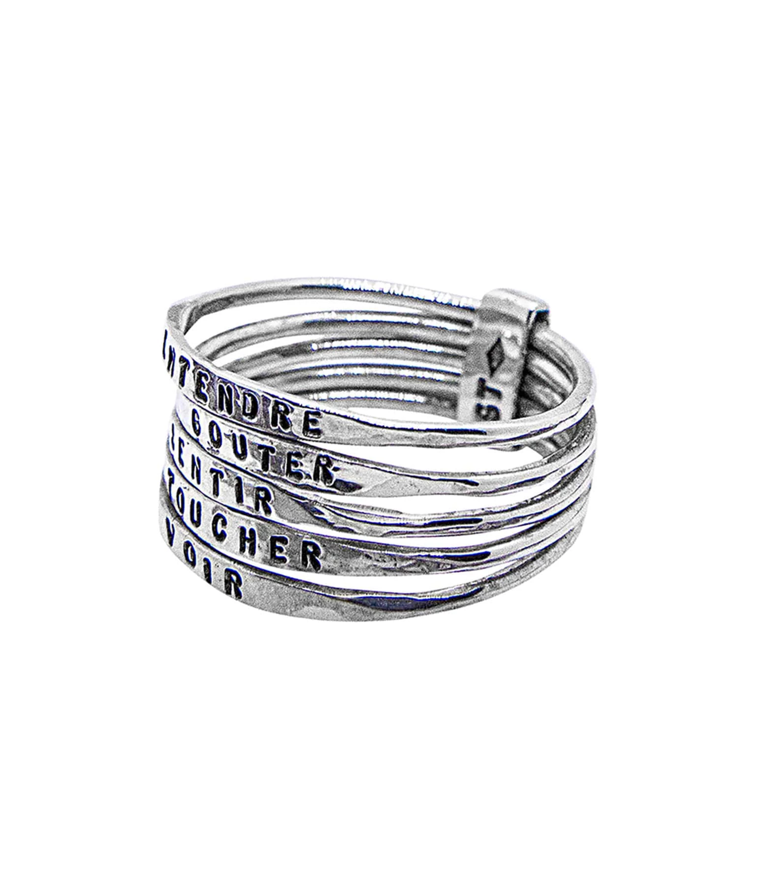 SERGE THORAVAL Bague 5 Sens Extra-fine Argent – Image 2