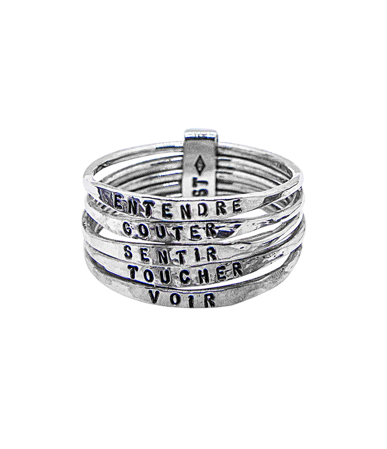 SERGE THORAVAL Bague 5 Sens Extra-fine Argent