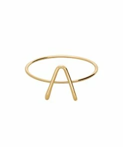 ATELIER PAULIN Bague Capitale Initiale Or Jaune