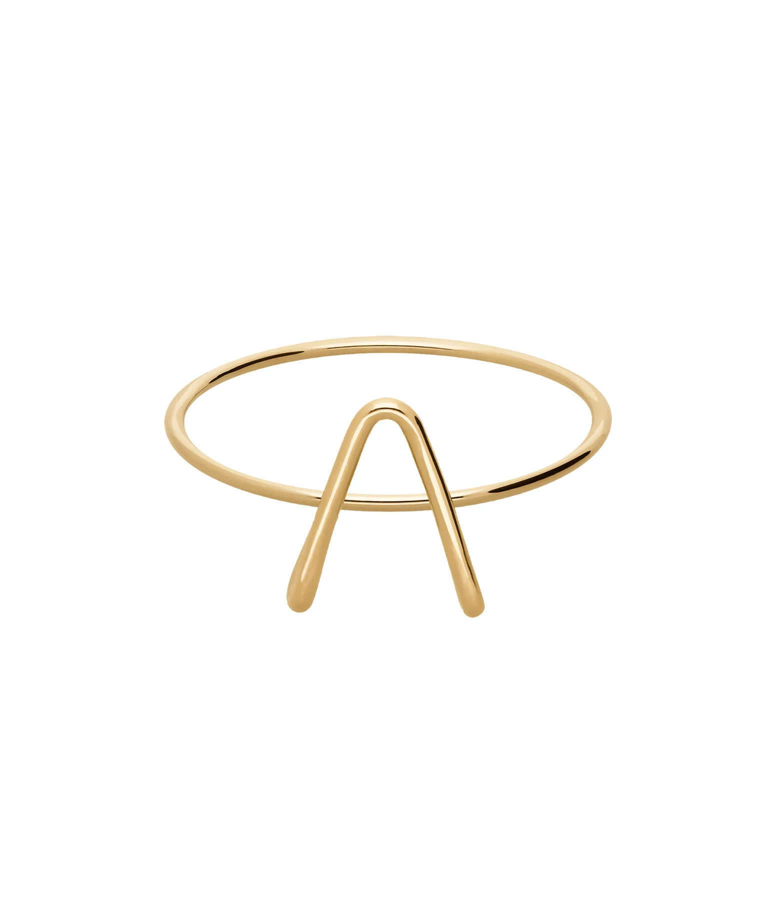 ATELIER PAULIN Bague Capitale Initiale Or Jaune 3 ATELIER PAULIN Bague Capitale Initiale Or Jaune