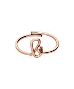 ATELIER PAULIN Bague Originale Initiale Gold Filled Rose