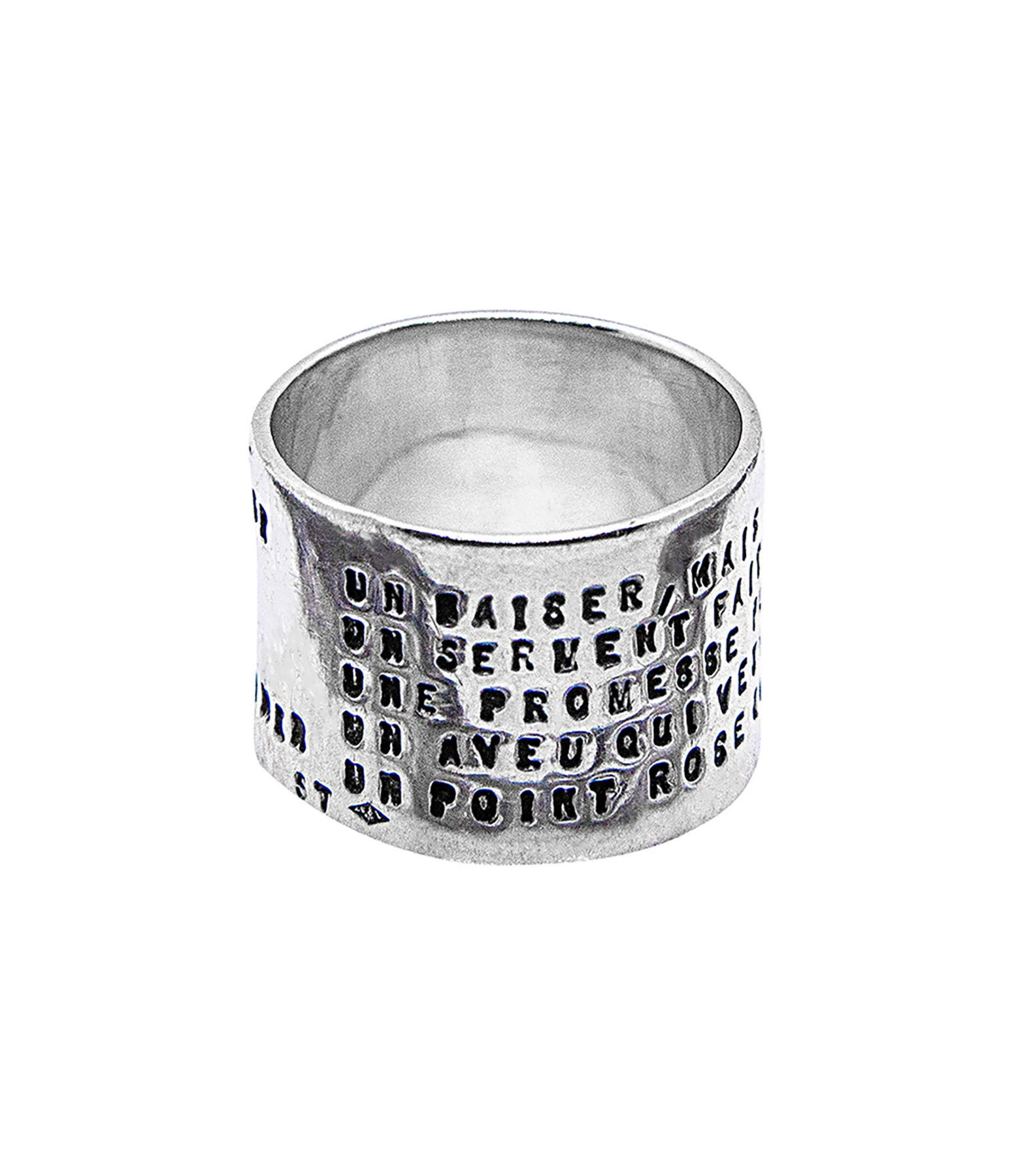 SERGE THORAVAL Bague Large Edmond Rostand Un Baiser Argent 3 SERGE THORAVAL Bague Large Edmond Rostand Un Baiser Argent