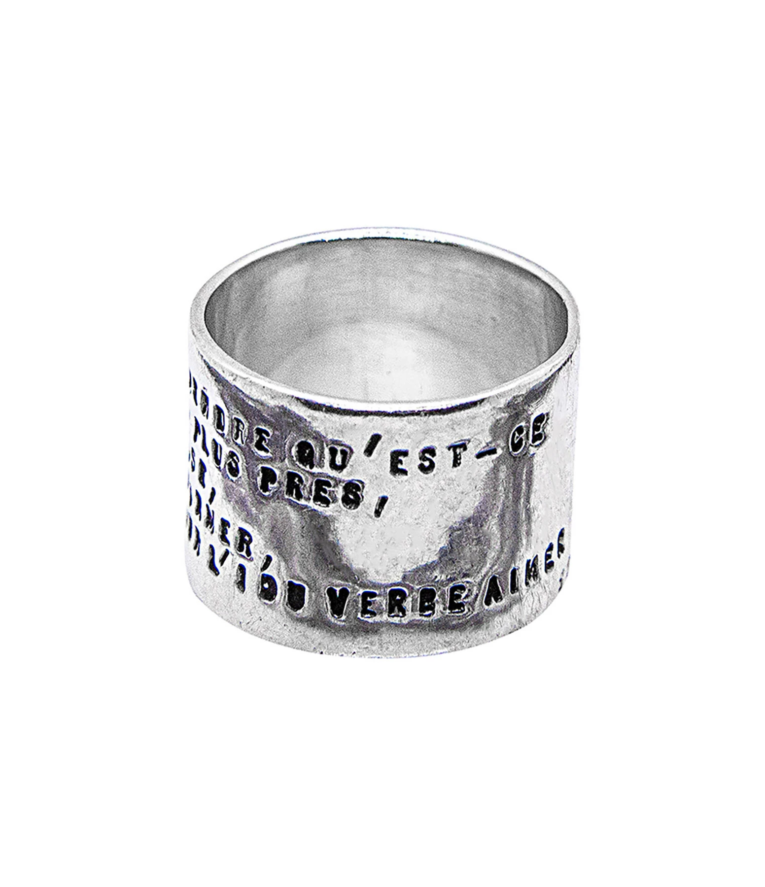 SERGE THORAVAL Bague Large Edmond Rostand Un Baiser Argent 4 SERGE THORAVAL Bague Large Edmond Rostand Un Baiser Argent – Image 2