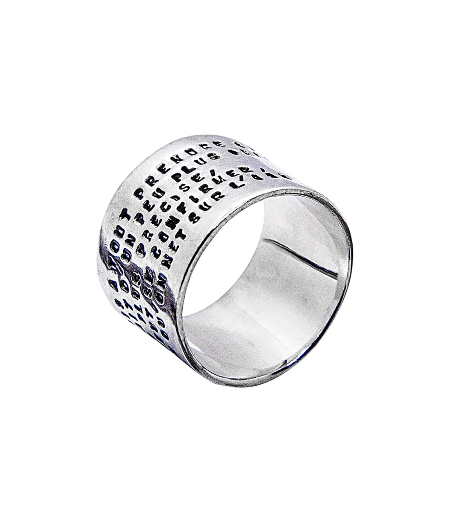 SERGE THORAVAL Bague Large Edmond Rostand Un Baiser Argent 5 SERGE THORAVAL Bague Large Edmond Rostand Un Baiser Argent – Image 3